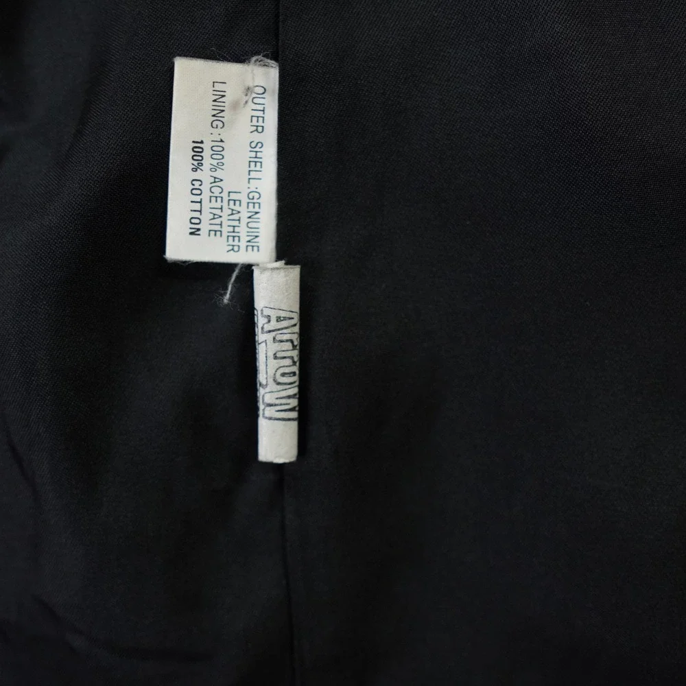 VTG The Territory Ahead Leather‎ Blazer Mens Large Black Jacket Classic READ MOB